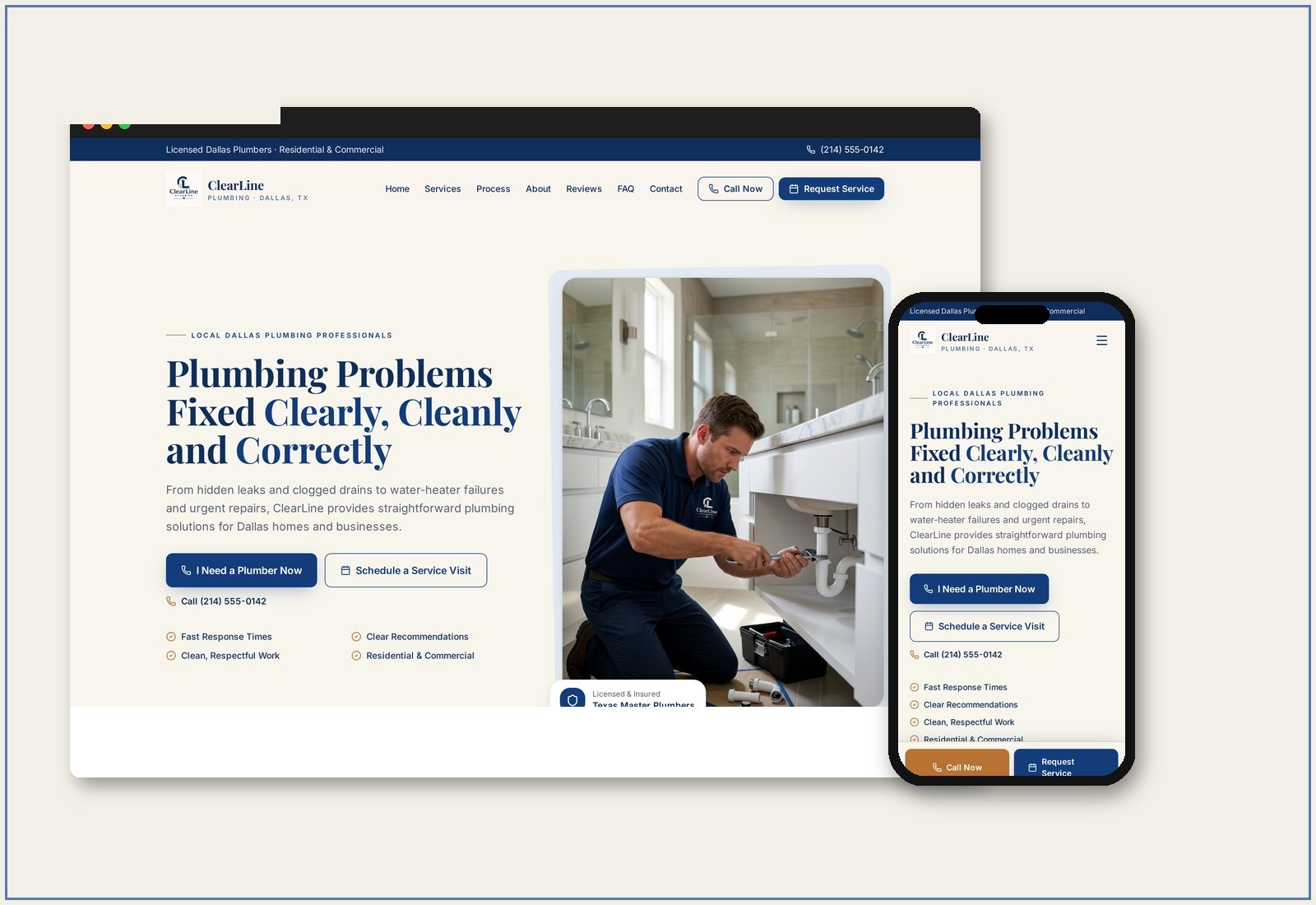 Plumbing Website — Plumbing