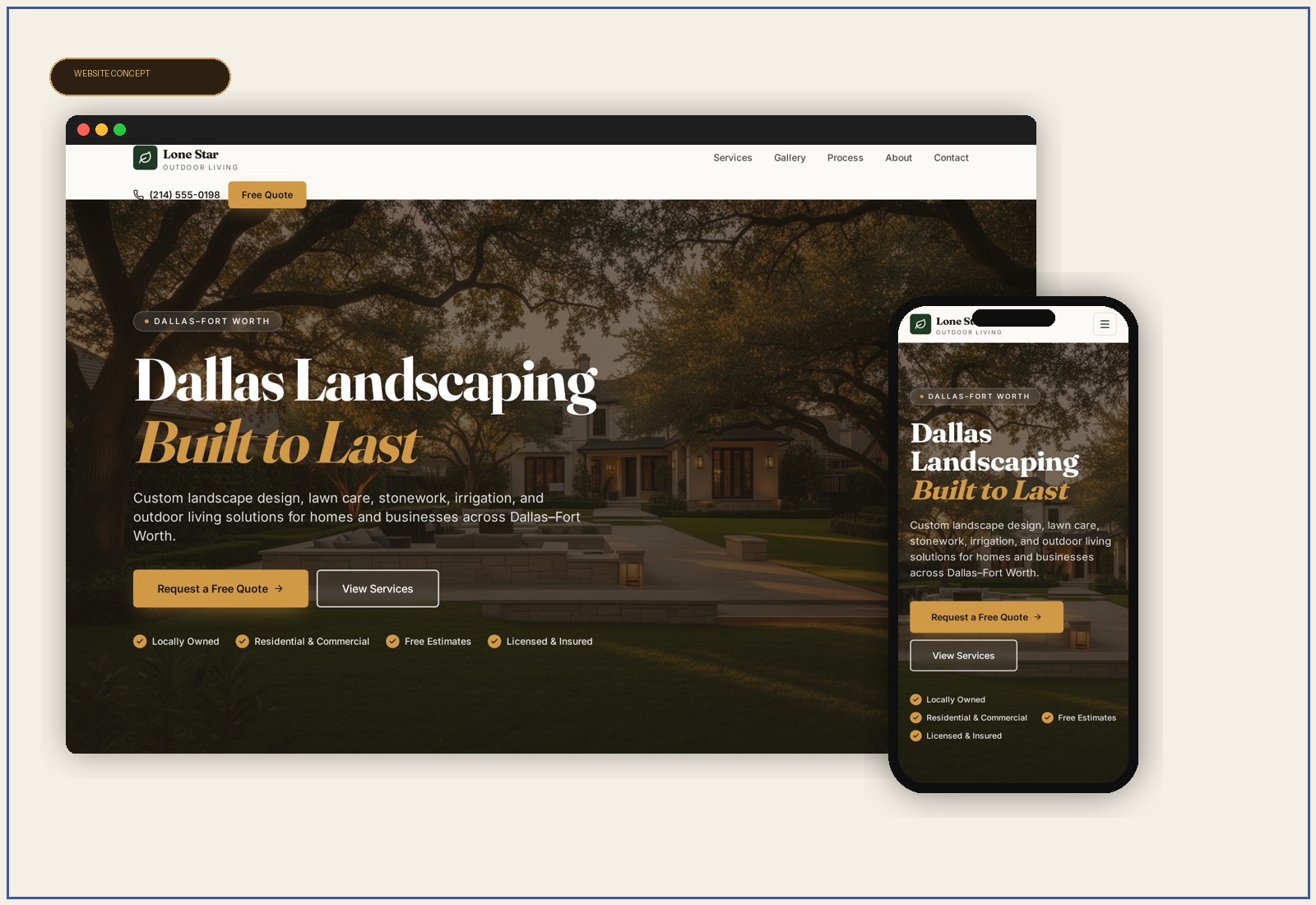 Landscaping Website — Landscaping