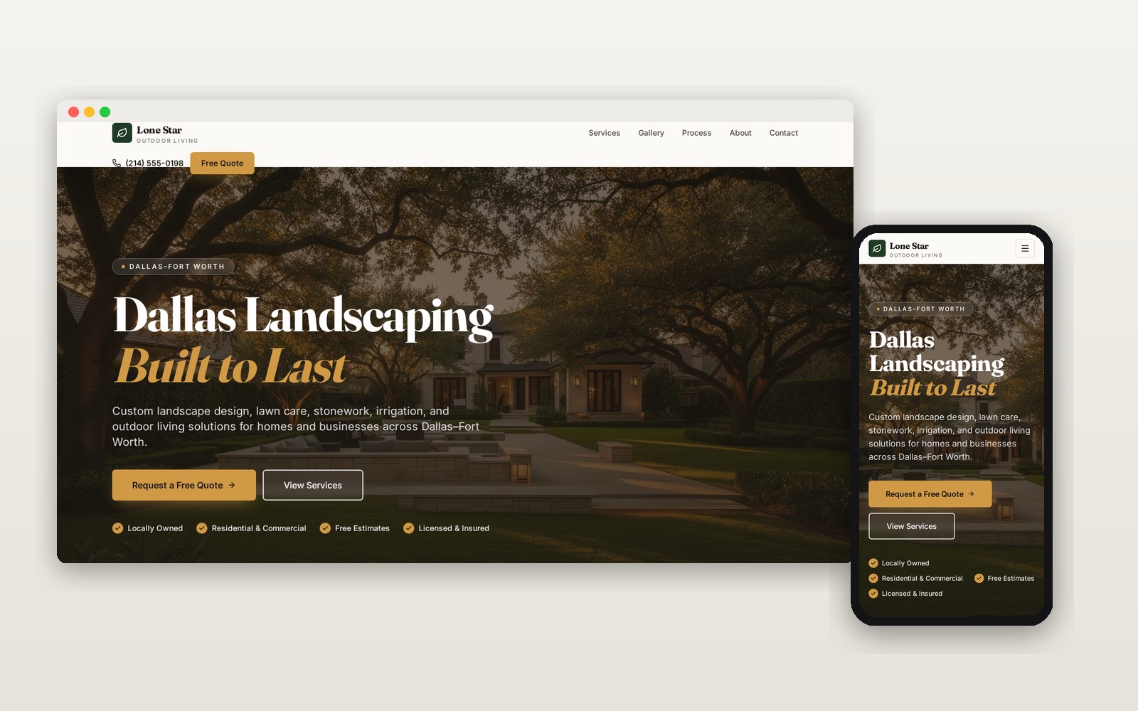 Landscaping Website — Landscaping