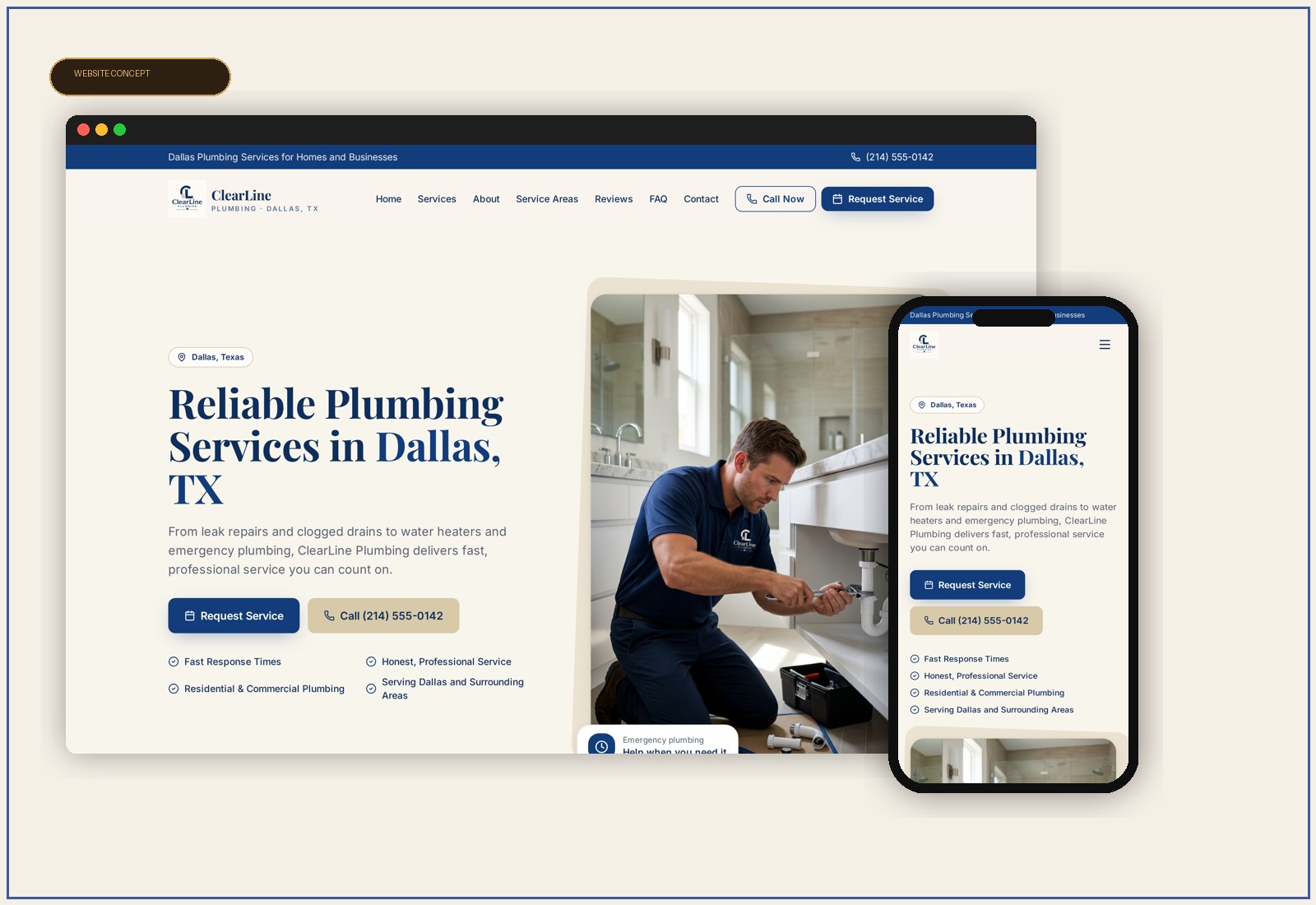 Plumbing Website — Home Services