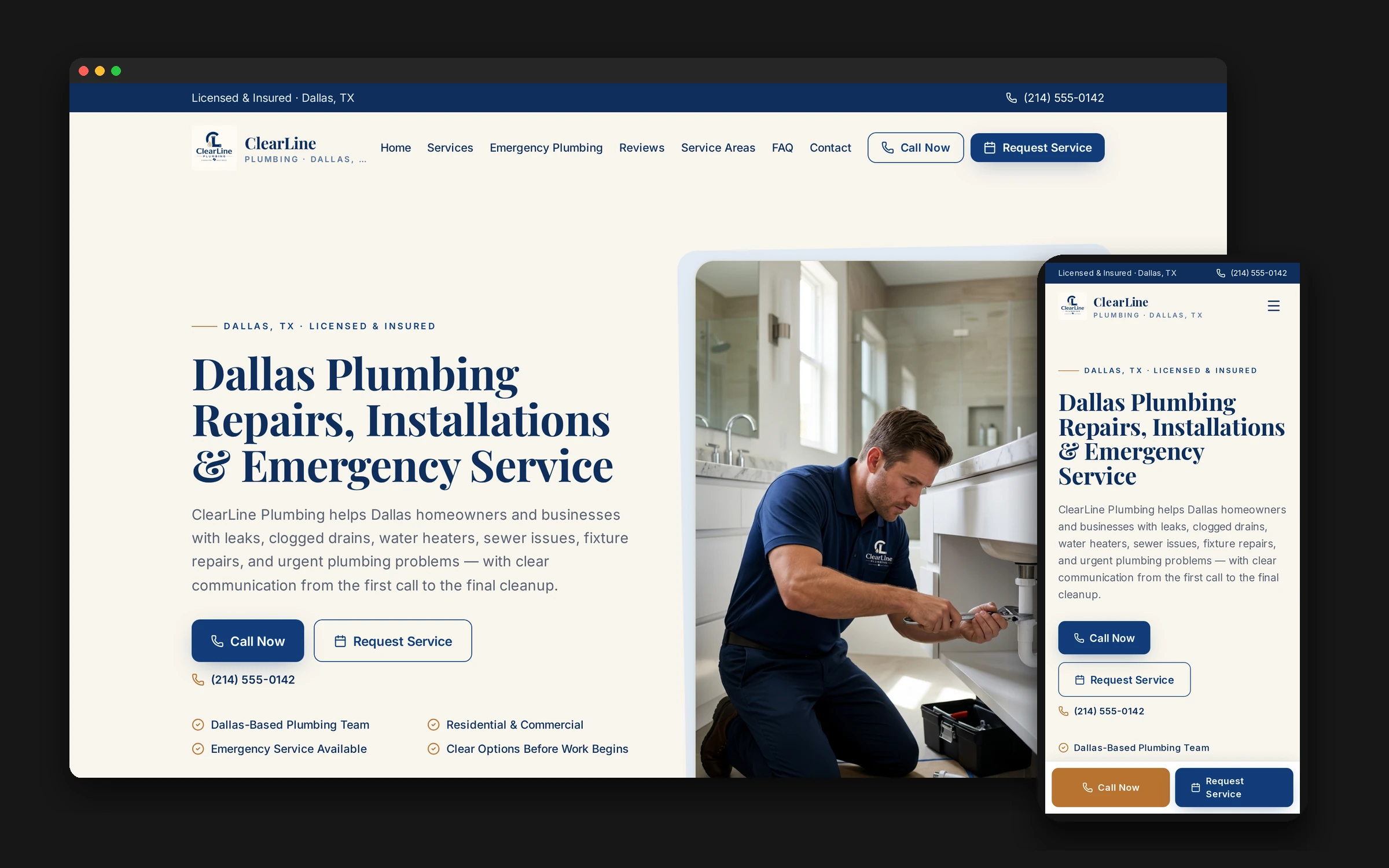 Plumbing Website — Plumbing