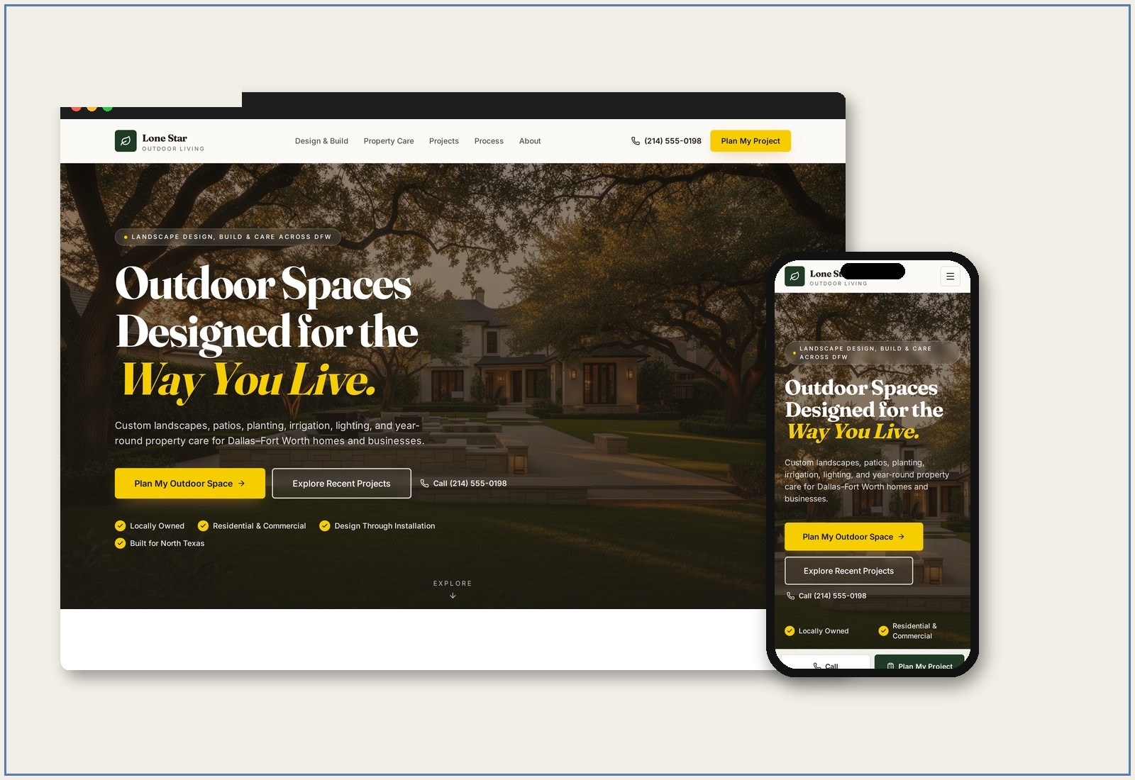 Landscaping Website — Landscaping